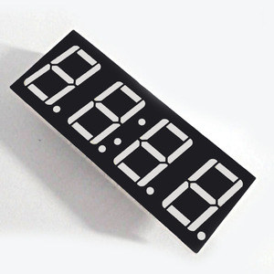 0.8 pollici 4 cifre 7 segmento orologio Display a Led colore blu Houkem-8041-A/BB 12pin Display orologio ora
