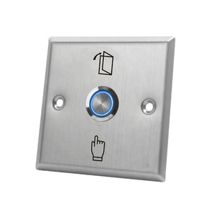 Di alta Qualità di controllo di accesso di Uscita interruttore di pulsante del metallo con lampada DC12V - Product Image 6