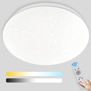 IP44 LED Ceiling <strong>Lights</strong> 1600LM 18W Bathroom <strong>Light</strong> with Remote Control <strong>Timer</strong> Function Waterproof Ceiling <strong>Light</strong> for Hallway - Product Image 2