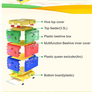 Đa chức năng nhựa Bee Hive hộp cho mật ong khung tổ ong nuôi ong thiết bị thức ăn nuôi ong Hive công cụ dòng chảy Bee Hive - Product Image 6