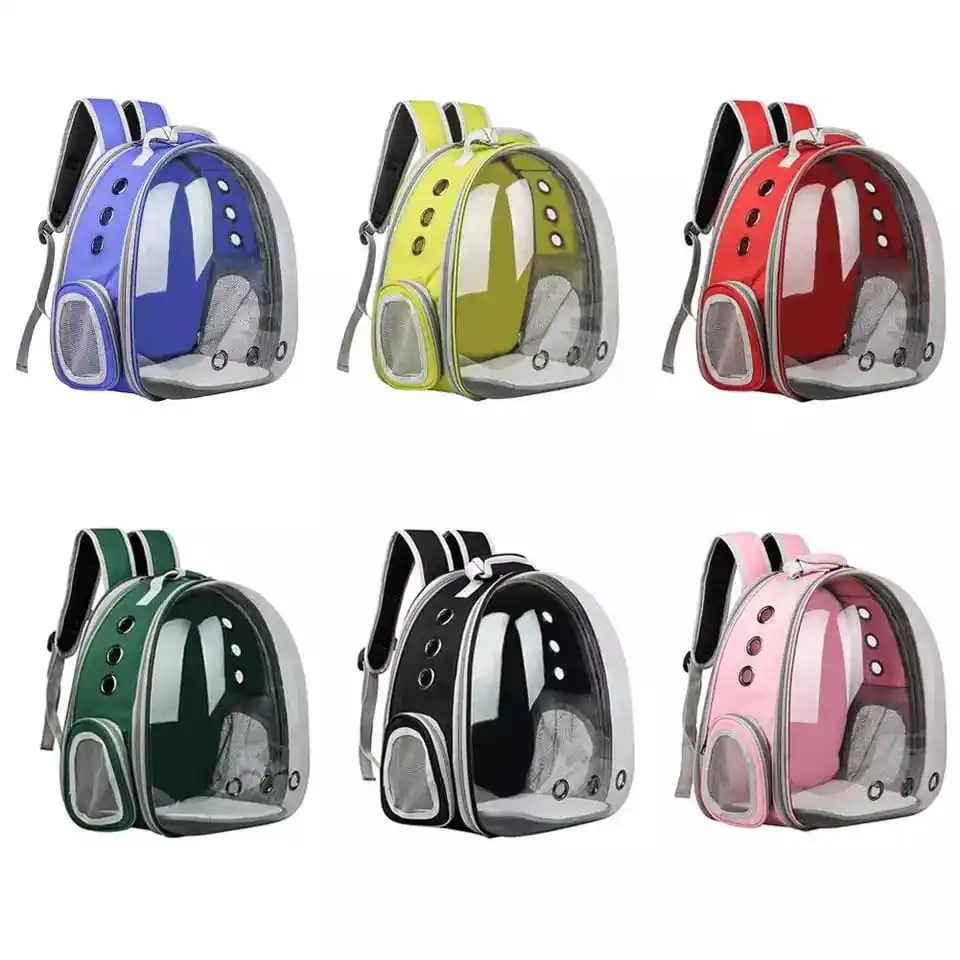 Gato Bolsa Pet Mochila Fora Viagem Portátil Cápsula Espacial Transparente Pet Bag Gato Respirável Pet Carrier Bag