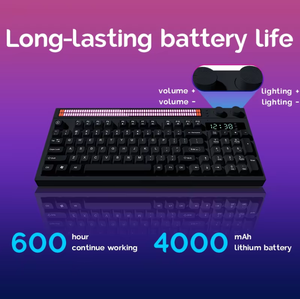 三模式C型有线游戏键盘机械感觉，RGB照明防水，BT塑料ABS - Product Image 2