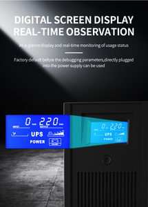 Chất lượng cao Mini <span class=keywords><strong>UPS</strong></span> một pha 50/60Hz dòng tương tác LCD hiển thị <span class=keywords><strong>UPS</strong></span> cho máy tính gia đình 1000VA/1500VA/2000VA - Product Image 6