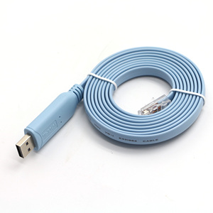 Cavo per Console 1.8M per dispositivi di rete Cisco RJ45 Cat5 Ethernet USB seriale RS232 porta cavi di Rollover treccia per Computer - Product Image 2