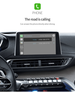 โรงงานโดยตรงที่มีคุณภาพสูง Carplay ไร้สายสำหรับเปอโยต์ที่กำหนดเองส่องสว่างโลโก้รถ Carplay กล่อง