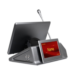 13.3\&quot; LED Dual-Sided Screen Desktop <strong>Computer</strong> with Paperless Conference LCD Microphone Lift <strong>Function</strong> for Voting Pop-up Monitor - Product Image 2