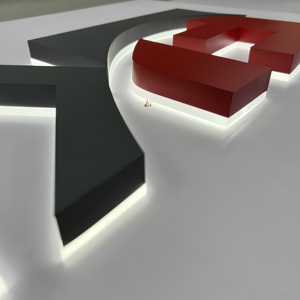 Free Design Custom Led Illuminated Backlit Letter Sign Company Business <strong>Logo</strong> Sign - Product Image 5