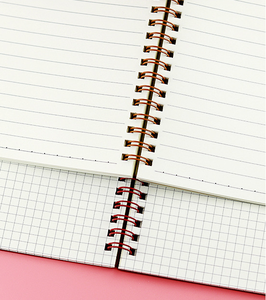 Morandi colore A5 Coil Notebook retrò Design semplice con linea orizzontale e griglia pagina interna copertina in pelle fresca luce studente - Product Image 4