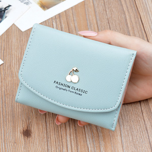 Carteira Vintage nova das mulheres com Zipper Coin Purse Funcional PU Forro Frutas e Bloqueio Decoração em Estoque