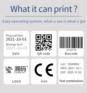 TIJ Automatic Inkjet <strong>Coding</strong> Machine Online Printer for Plastic with Expiry Date and Batch Number <strong>Coding</strong> Features - Product Image 3