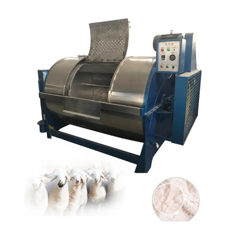 Profesional e Industrial de fibra de Alpaca/cachemira/lana planta l de acero inoxidable máquina de lavado de la máquina de limpieza de
