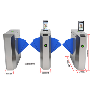 2-Year Warranty Dual-Direction Retractable Flap Gate Security <strong>Entry</strong> Exit Rustproof Flap Turnstile With Rs485 Communication - Product Image 2