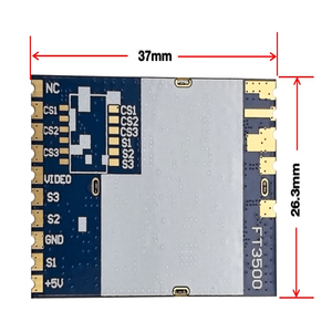FT3500 3.3GHz VRX 64CH FPVアナログワイヤレスビデオ受信機モジュール3060MHz-3500MHz FPVドローンQuadcopter RC車用 - Product Image 6