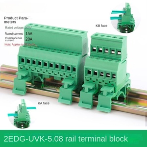 2 edg-uvk / k-5.08 ריתוך חינם סוג תקע רכבת קצה בלוק התקנה המעקה