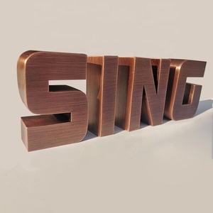 Kelly Logo dinding huruf logam 3D besar kustom tanda 3D kedap air luar ruangan untuk Hotel & Mall Tampilan Iklan & dekorasi - Product Image 6