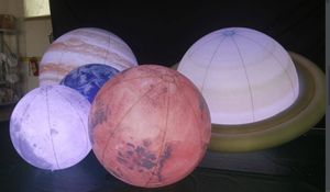 工厂价格巨型氦悬浮充气行星与LED照明太阳，火星，土星太阳系九行星气球/ - Product Image 2