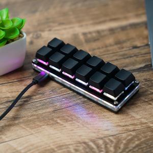 New 12 <strong>Keys</strong> USB <strong>Macro</strong> Programming Mechanical Keyboard Customized DIY RGB Backlight Gaming Mini Custom Keypad - Product Image 5