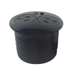 Zócalo de ojal de alimentación redondo de escritorio de oficina inteligente con 2 enchufes USB multiocultos Red NFC 13A Corriente nominal - Product Image 2