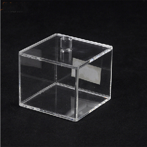 Logotipo personalizado <span class=keywords><strong>Clear</strong></span> Acrílico <span class=keywords><strong>Display</strong></span> Storage <span class=keywords><strong>Box</strong></span> Caixa retangular Acrílico Caixa com Dobrável Tampa