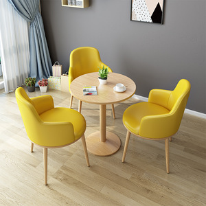 Reception <strong>Table</strong> and Chair Combination Business Negotiation Meeting <strong>Table</strong> Chair Office Leisure Dining Room <strong>Set</strong> - Product Image 4