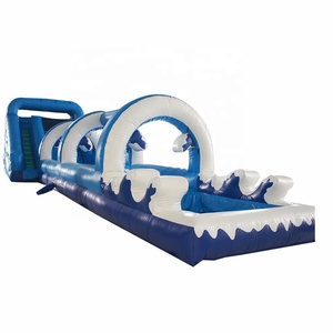 Nuevo tobogán inflable Slip N Slide inflable y tobogán con piscina Nuevo y emocionante tobogán inflable y tobogán de ciudad - Product Image 2