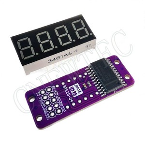 MAX7219 0,36 Zoll 4-Bit-Digital-LED-Anzeige 7-Segment-Modul 5 Farbe Verfügbar für Arduino STM32 STC AVR ESP32 Ungeschweißt