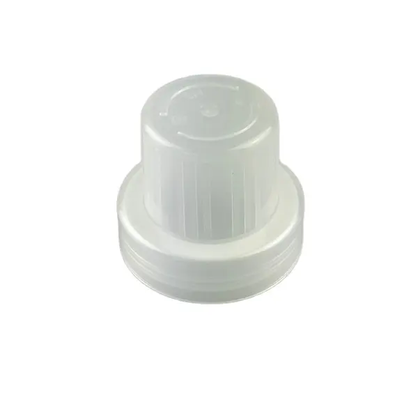 48mm tela de plástico transparente limpiador de tapa para ropa suavizante al por mayor de la botella