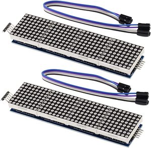 MAX7219 4-in-1-Mikrocontroller-Nadelmatrix-Anzeigemodul mit 5-poligem Leitungs-ICs-Produkt - Product Image 1