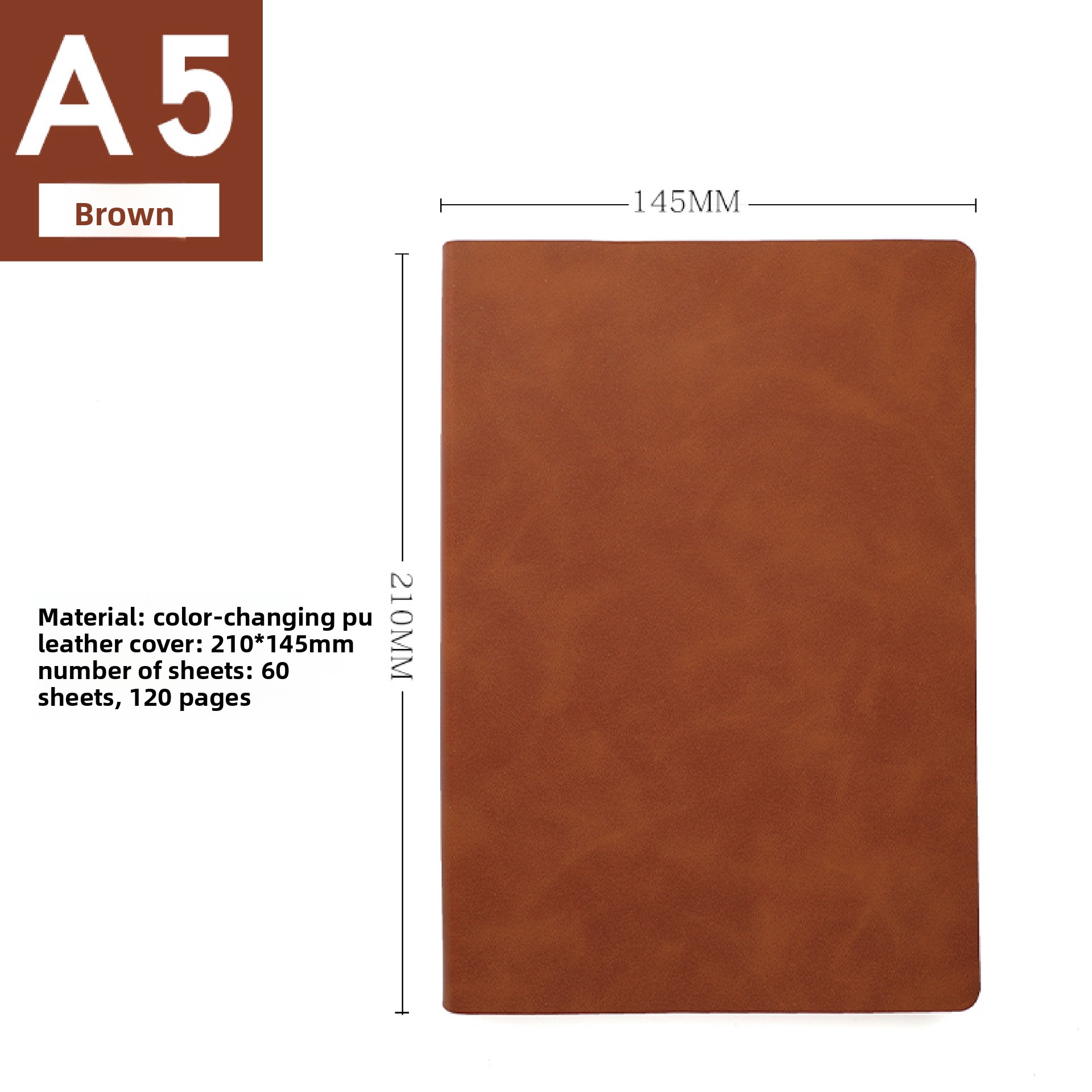 Marron A5 Nombre de pages 120