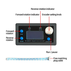 <span class=keywords><strong>ZK</strong></span>-SMC01stepper מנוע בקר קדימה לאחור זווית דופק בקרת מהירות לוח לתכנות PLC יציאה טורית תקשורת - Product Image 4