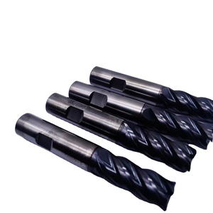 <strong>Weldon</strong> Carbide Flat Shank End Mill HRC55 Side Fixed Handle End Milling Cutter 4 Flutes Solid High Efficlency Unequal Endmill - Product Image 6