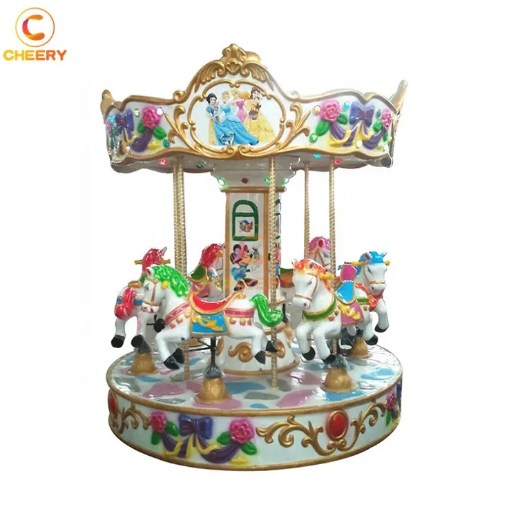 Freizeitpark baby spielzeug merry-go-round kinder rides portable kleine merry go round karussell für verkauf