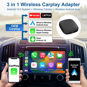 Không dây mới nhất Carplay <span class=keywords><strong>Android</strong></span> tự động Adapter 2GB + 32GB không dây wifi6 Carplay ai hộp hỗ trợ YouTube và <span class=keywords><strong>Google</strong></span> - Product Image 4