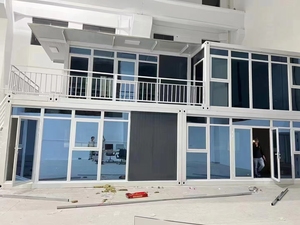 当代豪华设计大容量装配式钢结构教室建筑广泛应用于学校