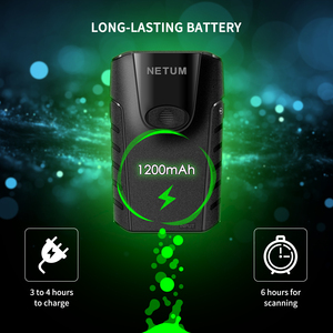Netum xách tay 3-in-1 quét mã vạch không dây trở lại clip 1D 2D Máy quét mã vạch cho kho - Product Image 6