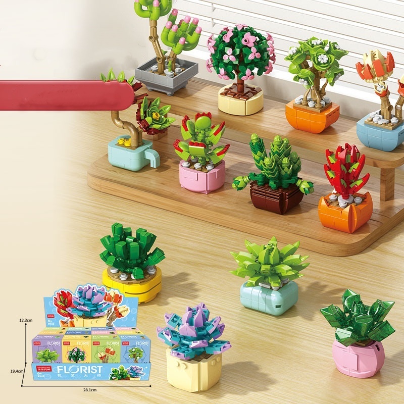 8942 Succulentes en pot 3 1 lot de 12 boîtes, commande par multiples de 12