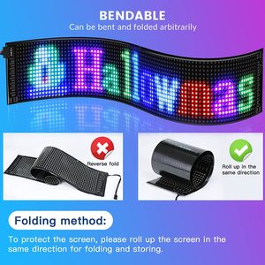 Einzigartige programmier bare LED-Anzeige Matrix Panel RGB Flexible LED-Auto-Schild Installation für Licht anzeige - Product Image 6