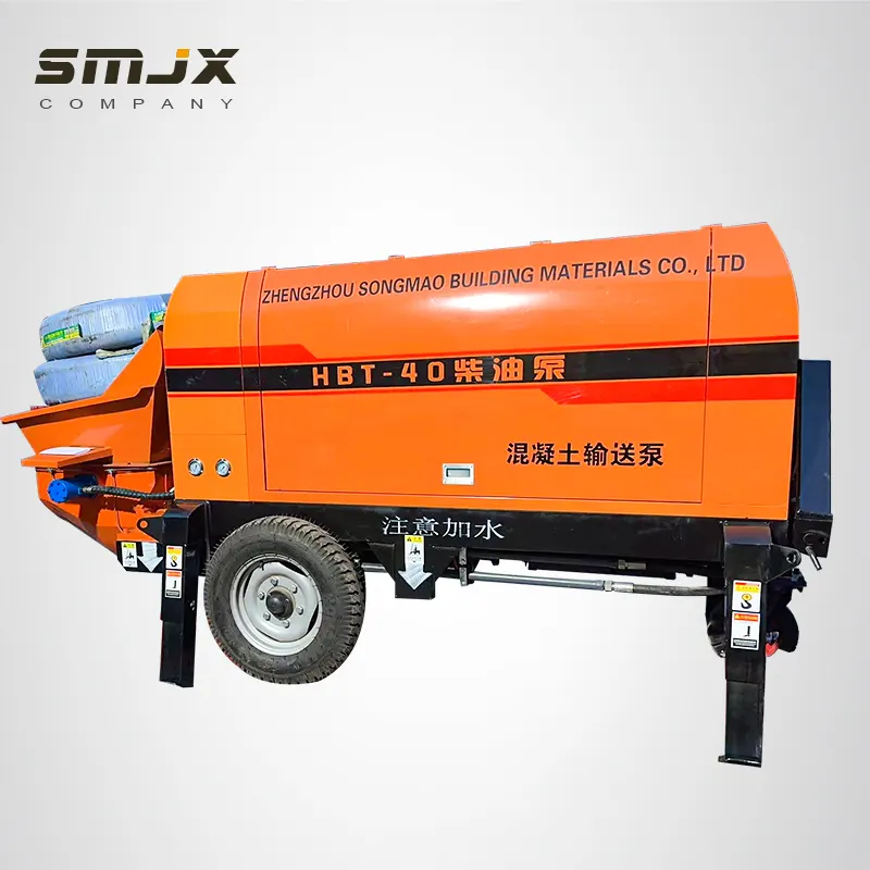 トラックのコンクリートミキサーポンプ40M3/H固定セメントポンプEPA高品質