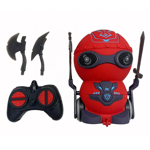 ZG Remote Control Battle <strong>Robot</strong> Toy Kids 360 Degrees Spinning Acousto-optic <strong>Rc</strong> <strong>Fighting</strong> <strong>Robot</strong> Remote Control with Weapon - Product Image 5