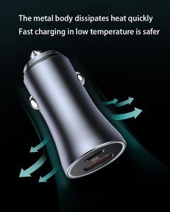 48W Dual Port Car Charger Simultaneous Fast Charging 5V/3A <strong>Output</strong> 9V/2A <strong>Input</strong> OTP &amp; OVP Protection Car Cigarette Lighter Plug - Product Image 3