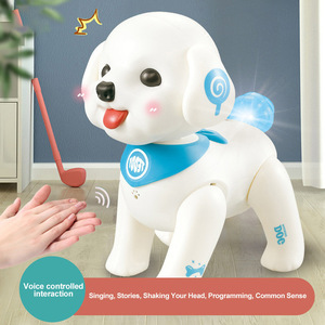 ロボット犬用おもちゃ,ロボットロボットロボットロボットおもちゃ,素敵な教育音声制御プログラミング電子プラスチックスタントおもちゃ - Product Image 4
