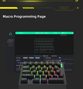 Teclados HE30 con cable para jugadores, 29 teclas, interruptor magnético, teclado iluminado, teclado de ordenador retroiluminado RGB para ESports Gaming Office - Product Image 6