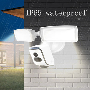 מצלמת זרקור עמיד למים חוטית פלוס עם תנועה מופעלת 1080p HD וידאו חכם Wifi סולארי מצלמת אבטחה זרקור חיצוני - Product Image 2