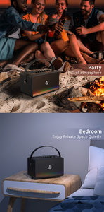 El altavoz de karaoke portátil Xdobo Mirage con función BT se puede conectar a una tarjeta USB TF y tiene puertos de entrada y salida de audio - Product Image 4