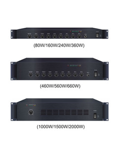 Pro портативная система громкой связи 1U IP сетевой аудио усилитель для вещания 80 Вт 160 Вт 240 Вт 360 Вт - Product Image 4