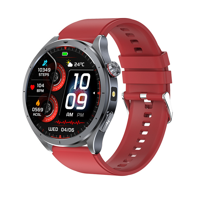Correa de reloj de silicona roja