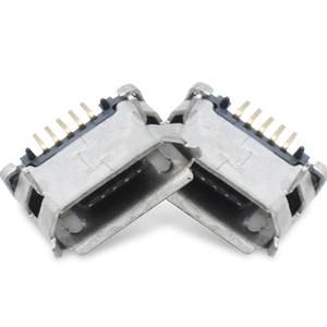 厂家批发微型usb母连接器5pin USB安卓充电短脚微型5.9卷曲连接器现货1A 30V - Product Image 1