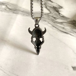 Grosir disesuaikan baja nirkarat lucu masker kalung desain pribadi Vintage Minotaur masker kalung untuk pria - Product Image 1