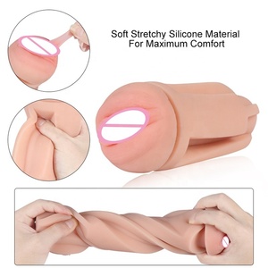 Vibrierender saugender Vibrator Echte Taschen muschi Vagina Männlicher Mastur bator Masturbation becher Erwachsener - Product Image 3