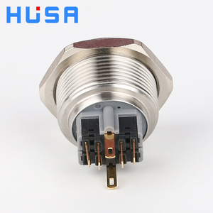 Fabrika doğrudan satış 30mm pirinç top şekli halka LED ışıklı Push Button anahtarı 1NO1NC su geçirmez IP65 anlık Anti-Vandal - Product Image 6